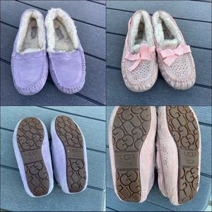 2 Pairs of Ugg Dakota Slippers (Purple & Pink)